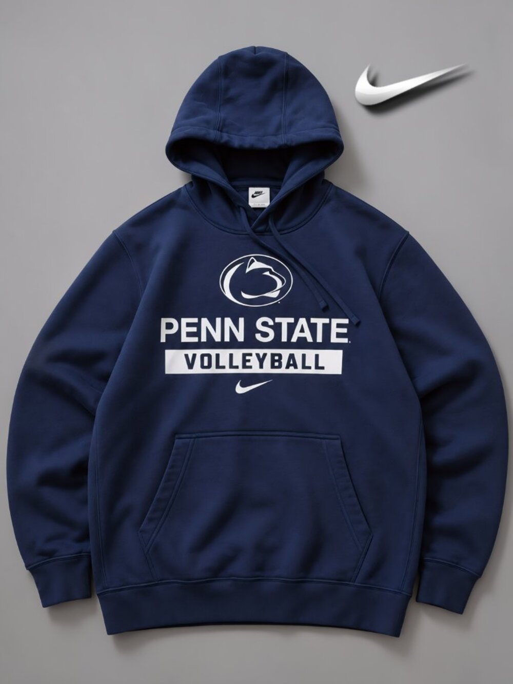 Nike Penn State Volleyball Hoodie Navy Blue Pullover Nittany Lions Size L